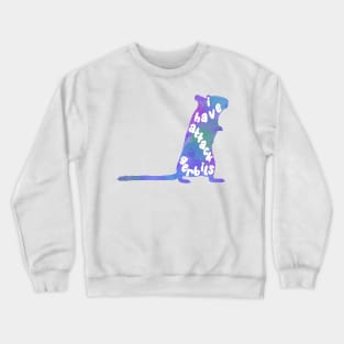 I have attack gerbils (blue watercolour gerbil) Crewneck Sweatshirt